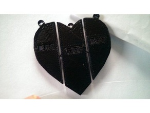bff necklace 3 jewelry 3d print model - Mito3D