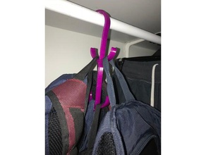 warbrobe backpack holder household bag wardrobe 3d print model - Mito3D