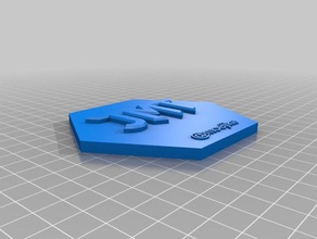 3d-Druck-community hex-Wandbild - joe mike Schilder & logos 3d print model - Mito3D