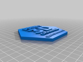 A impressão 3d comunidade hex mural - print3dchannel sinais e logotipos 3d print model - Mito3D