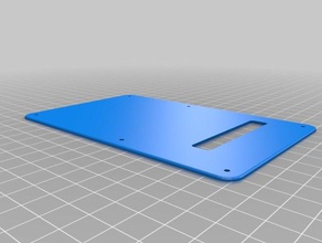 fender stratocaster backplate cover music 3d print model - Mito3D