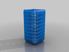 parametrische vase 5 Dekor kundengebundene 3d print model - Mito3D