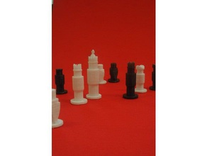 chess set schach 3d print model - Mito3D