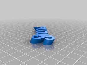 my customized iamburny's v2 simone keychains 3d print model - Mito3D