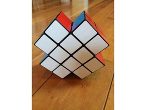 2x2-x do cubo 2x2 cruz sinuoso de quebra-cabeça quebra-cabeças a rubik rubiks cube x-cube 3d print model - Mito3D