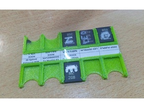 m2 & m sd card holders box 3d printing memory stick duo micro holder sony du 3d print model - Mito3D