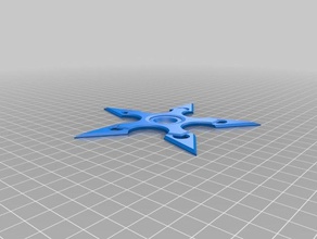 estrela ninja adereços 3d print model - Mito3D