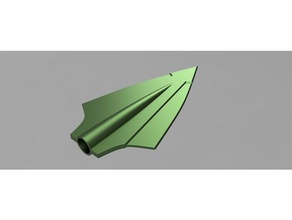 cw arrow testa oggetti di scena freccia arrowhead cosplay verde 3d print model - Mito3D