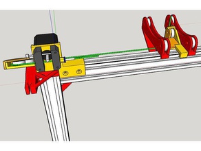 am8 e3d extruder filament-guide 3d-Drucker Teile 2040 extrusion Bowdenzug montieren 3d print model - Mito3D