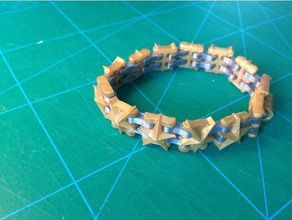 stars stripes bracelet bracelets 4th july bijoux bling chain link customized gold silver 3d print model - Mito3D
