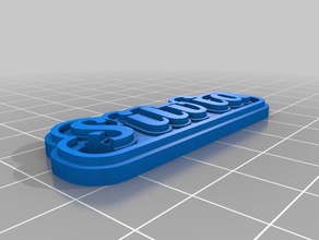 llavero silvia llaveros personalizado 3d print model - Mito3D