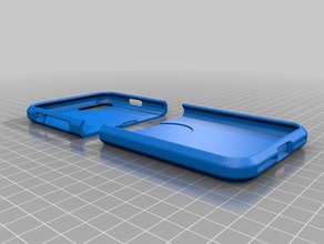 iphone 7 plus caso del imán de la etiqueta ranura más 3d print model - Mito3D