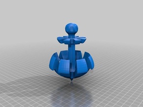 ancre rotary kreisel jouets & jeux 3d print model - Mito3D