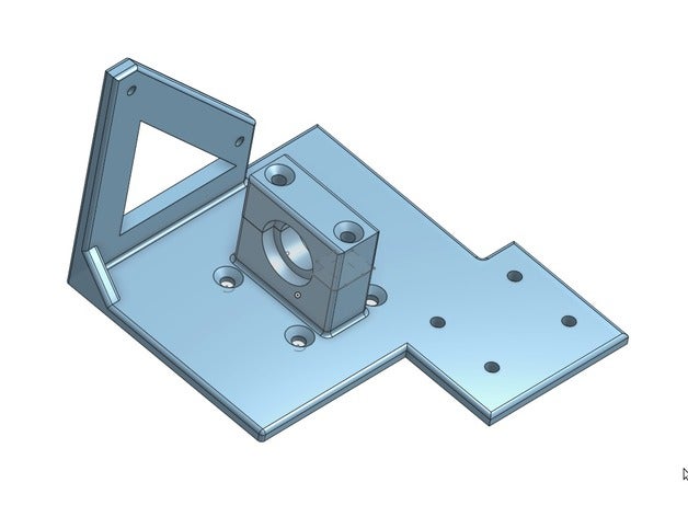 aneta8 piezo bowdenextruder plate cablechain 3d printer parts anet a8 mods upgrade bowden extruder mount z-sensor 3D print model - Mito3D