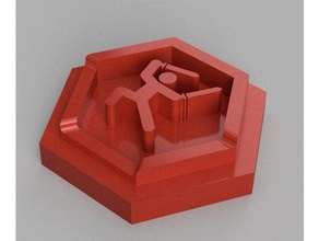 1 pulgada hex rpg boardgame la intención de gurps juegos y juguetes hexágono azulejos 3d print model - Mito3D