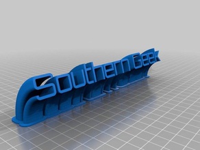 southern geek office customized 3d print model - Mito3D