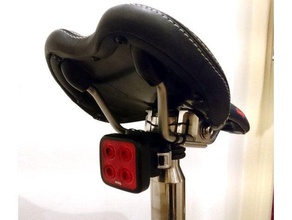knog blinder saddle rail mount sport & im freien Fahrrad Fahrrad-Licht-mount Licht brompton 3d print model - Mito3D