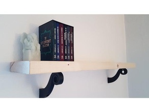 lovecraft cthulhu tentacle shelf bracket decor bookshelf 3d print model - Mito3D