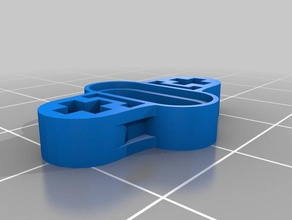 lego technic mitad de la media choque La impresión en 3d 3d print model - Mito3D