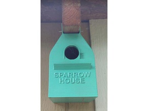sparrow house sport & outdoors birdhouse bird 3d print model - Mito3D