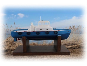 römorkör r c araçlar tekne Radyo Kontrollü rc gemi tug 3d print model - Mito3D