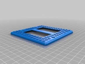 mon personnalisés mur de la plaque d'interrupteur + - lego les pièces rechange personnalisé 3d print model - Mito3D