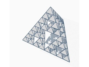 sierpinski-pyramide 3d-drucken pyramide sierpinskipyramide tetreader 3d print model - Mito3D