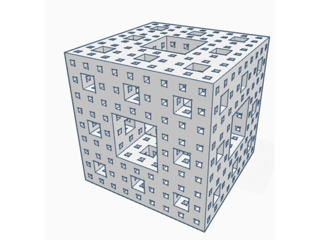 cubi6tel 3d-drucken sierpinski skulptur w rfel 3D print model - Mito3D