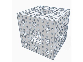 cubi6tel L'impression 3d sierpinski skulptur w rfel 3d print model - Mito3D