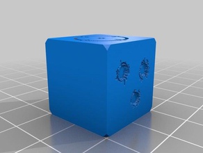 rl attack die dice customized 3d print model - Mito3D