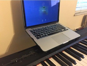 yamaha keyboard piano laptop stand music 3d print model - Mito3D