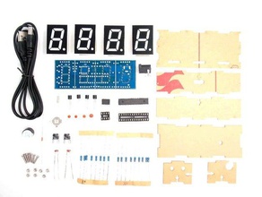 case digital clock diy kit electronics 3d print model - Mito3D