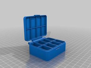 v2 özel menteşeli kutumu organizasyon özelleştirilmiş 3d print model - Mito3D