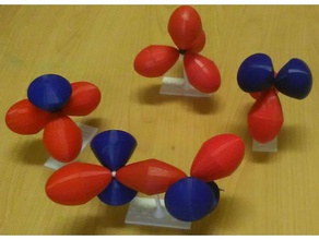 molecule models 3d printing chemistry model szmg project 3d print model - Mito3D