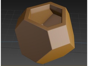 hexagone vase les conteneurs le conteneur 3d print model - Mito3D