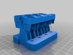 magnetic rack 2 x 4 15 ml microcentrifuge tubes 3d printing 3d print model - Mito3D
