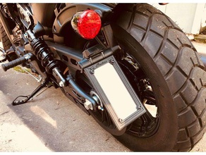 indian scout corcho - placa de marco vertical y horizontial la automoción india licencia las motocicletas 3d print model - Mito3D