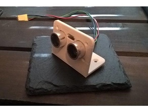 mount hc-sr04 ultrasonic sensor robotics 3d print model - Mito3D