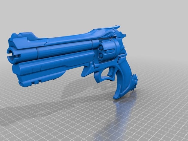 overwatch mccree pacificatore pistola opzioni La stampa 3d 3D print model - Mito3D