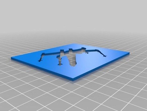 sottile x-wing stencil strumenti di disegno su misura 3d print model - Mito3D