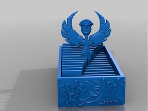 oedipus rising like phoenix doctor moonlove krankenkartei sick card files sculptures moon 3d print model - Mito3D