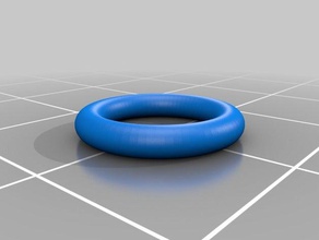 el o-ring diy personalizado 3d print model - Mito3D