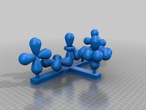 3d-orbitalen 3d-drucken atomic-Modell atomaren orbitalen szmg 3d-Projekt 3d print model - Mito3D