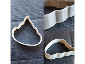 poo cookie cutter kitchen & dining cookiecutter poop 3d print model - Mito3D
