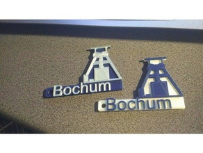 bochum keychain 3d printing 3d print model - Mito3D