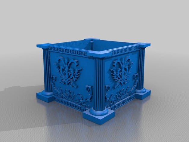 grec ornement de la boîte les conteneurs 3D print model - Mito3D