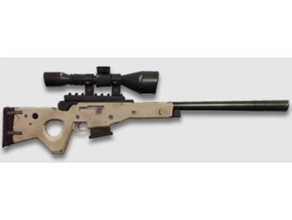 fortnite bolt action sniper adereços parafuso 3d battle royal arma modelos jogo armas rifle de vídeo 3d print model - Mito3D