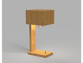 wooden printet lamp decor 3d print model - Mito3D