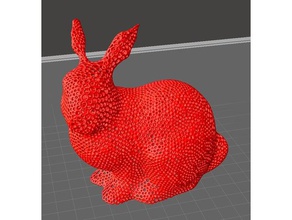 conejito de voronoi las esculturas animal bunny hexagonal patrón 3d print model - Mito3D