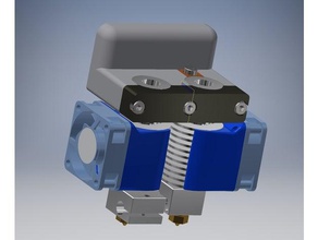 hypercube dual hotend holder adjustment 3d printer parts extrusion e3d v6 evolution 3d print model - Mito3D